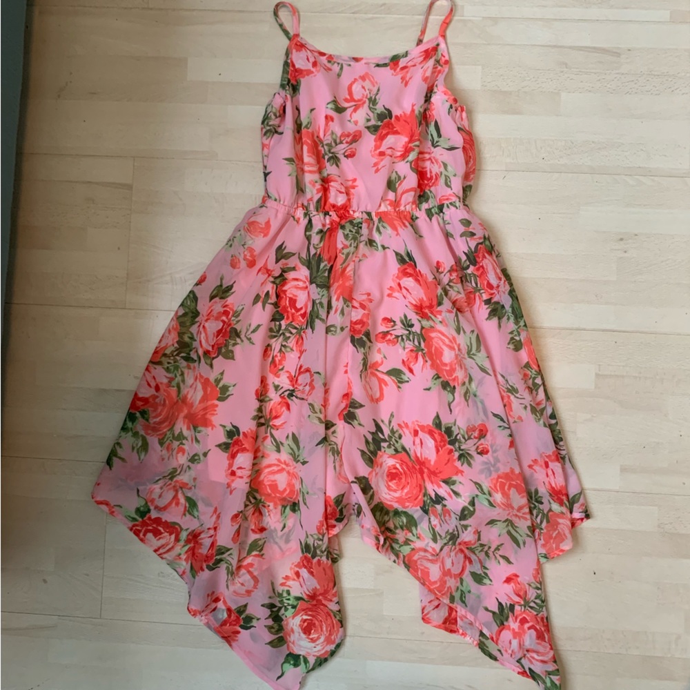 Pink floral dress - summer, party, Easter, wedding, shower